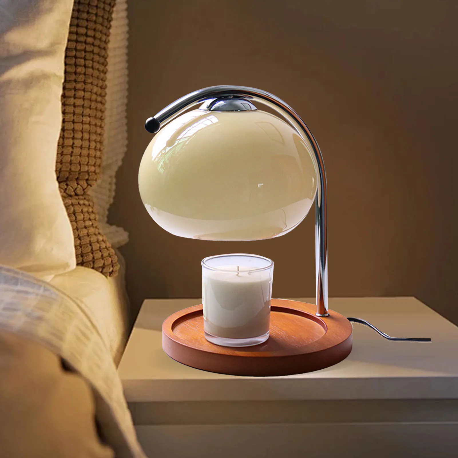 Лампа для подогрева свечей, деревянная стойка, железная подставка, стеклянный абажур, декоративная лампа для плавления свечей в стиле ретро с таймером, лампа для плавления свечей
Лампа для подогрева свечей, деревянная стойка, железная подставка, стеклянный абажур, декоративная лампа для плавления свечей в стиле ретро с таймером, лампа для плавления свечей