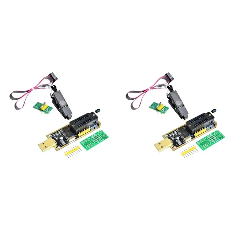 2X CH341A 24 25 Series EEPROM Flash BIOS USB Programmer Module + SOIC8 SOP8 Test Clip For EEPROM 93CXX / 25CXX / 24CXX-ABIU
2X CH341A 24 25 Series EEPROM Flash BIOS USB Programmer Module + SOIC8 SOP8 Test Clip For EEPROM 93CXX / 25CXX / 24CXX-ABIU
