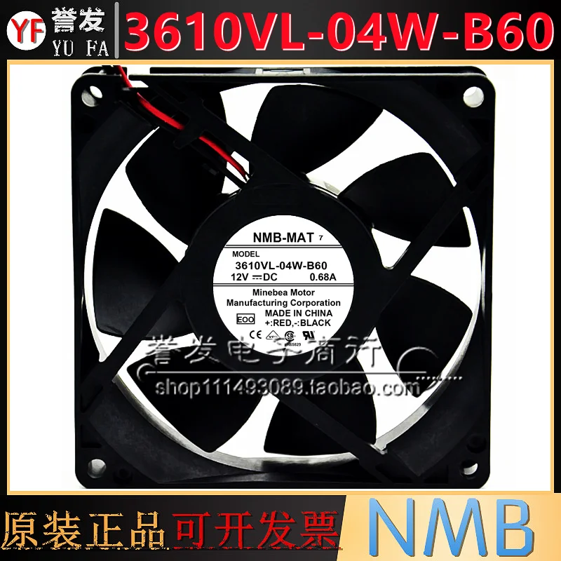 NEW ORIGINAL 3610VL-04W-B60-E00 12V 0.68A 9225 92x92x25mm COOLING FAN RADIATOR
NEW ORIGINAL 3610VL-04W-B60-E00 12V 0.68A 9225 92x92x25mm COOLING FAN RADIATOR