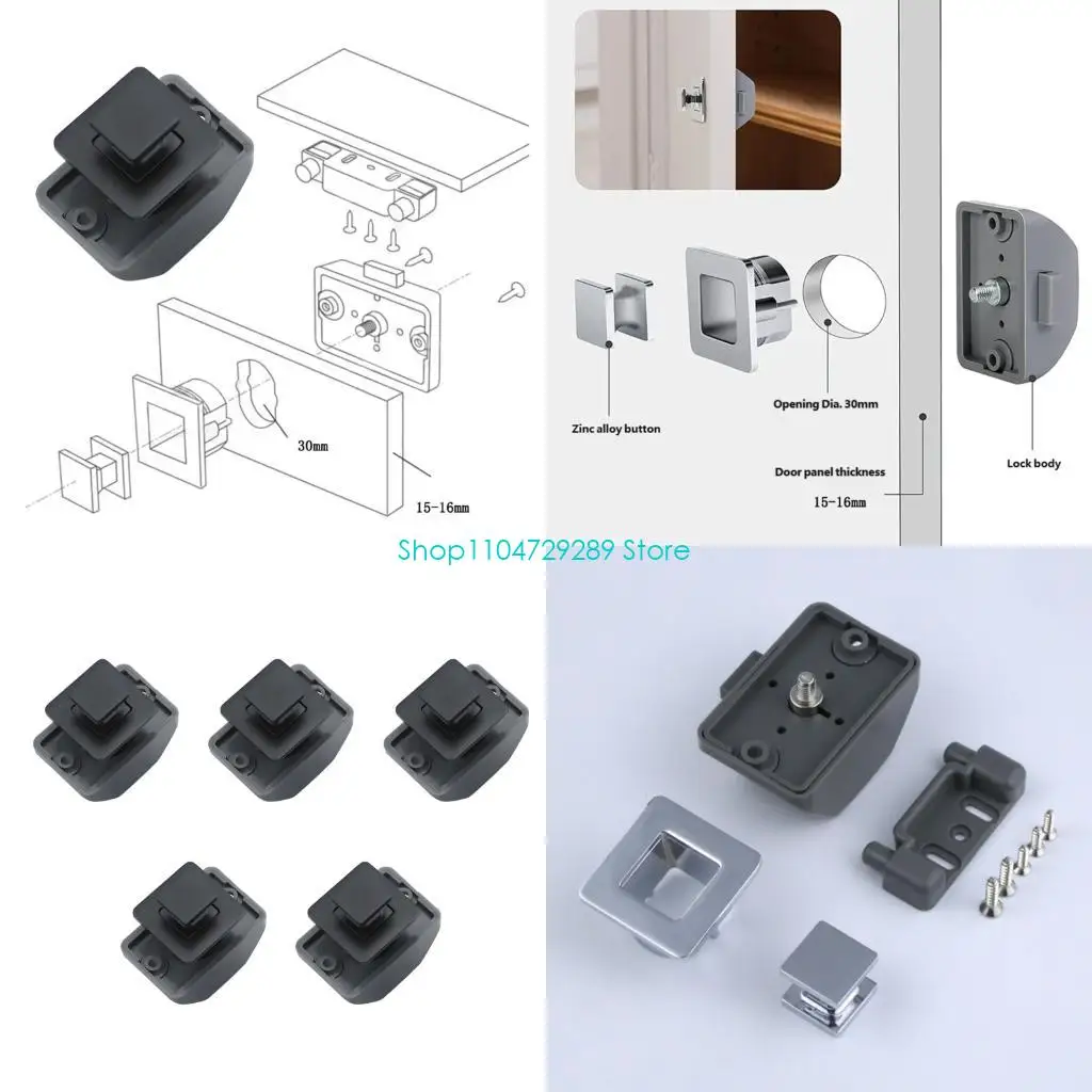 D8KE Strong Alloy Push Button Lock 1/5Pcs for Boat & Camping Simple to Install
D8KE Strong Alloy Push Button Lock 1/5Pcs for Boat & Camping Simple to Install