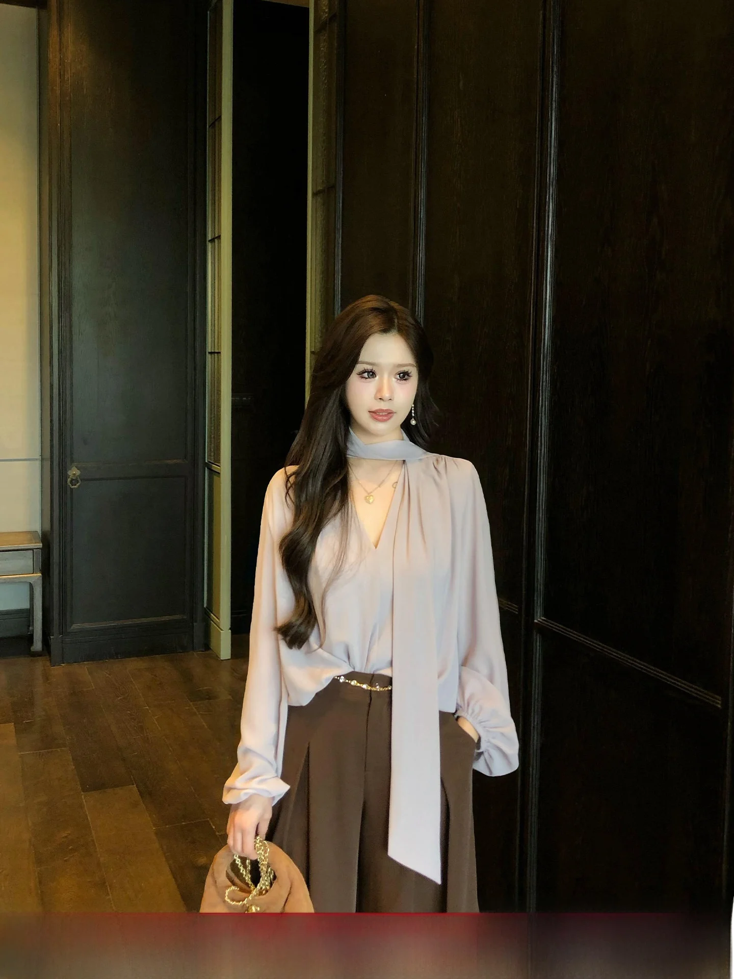 Женское свободное платье Ele V-Ne Long Sve фиолетового цвета для осени и зимы, больших размеров, с эффектом стройности
Женское свободное платье Ele V-Ne Long Sve фиолетового цвета для осени и зимы, больших размеров, с эффектом стройности