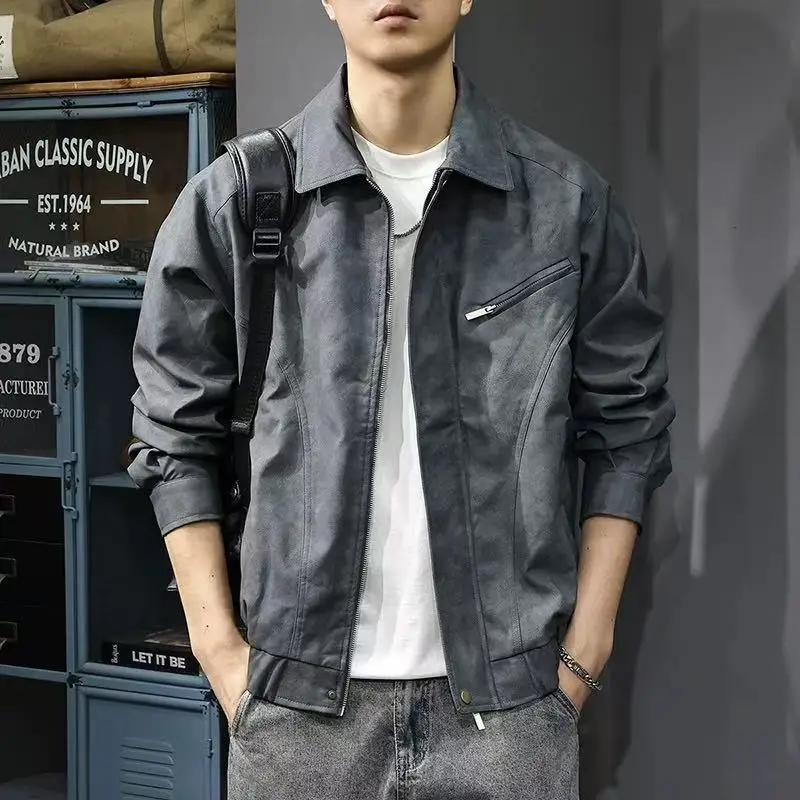 American Vintage Workwear Jacket Men Fall Long Sleeves Motorcycle Tops Y2K High Street Fashion Handsome Streetwear Boy Outerwear
American Vintage Workwear Jacket Men Fall Long Sleeves Motorcycle Tops Y2K High Street Fashion Handsome Streetwear Boy Outerwear