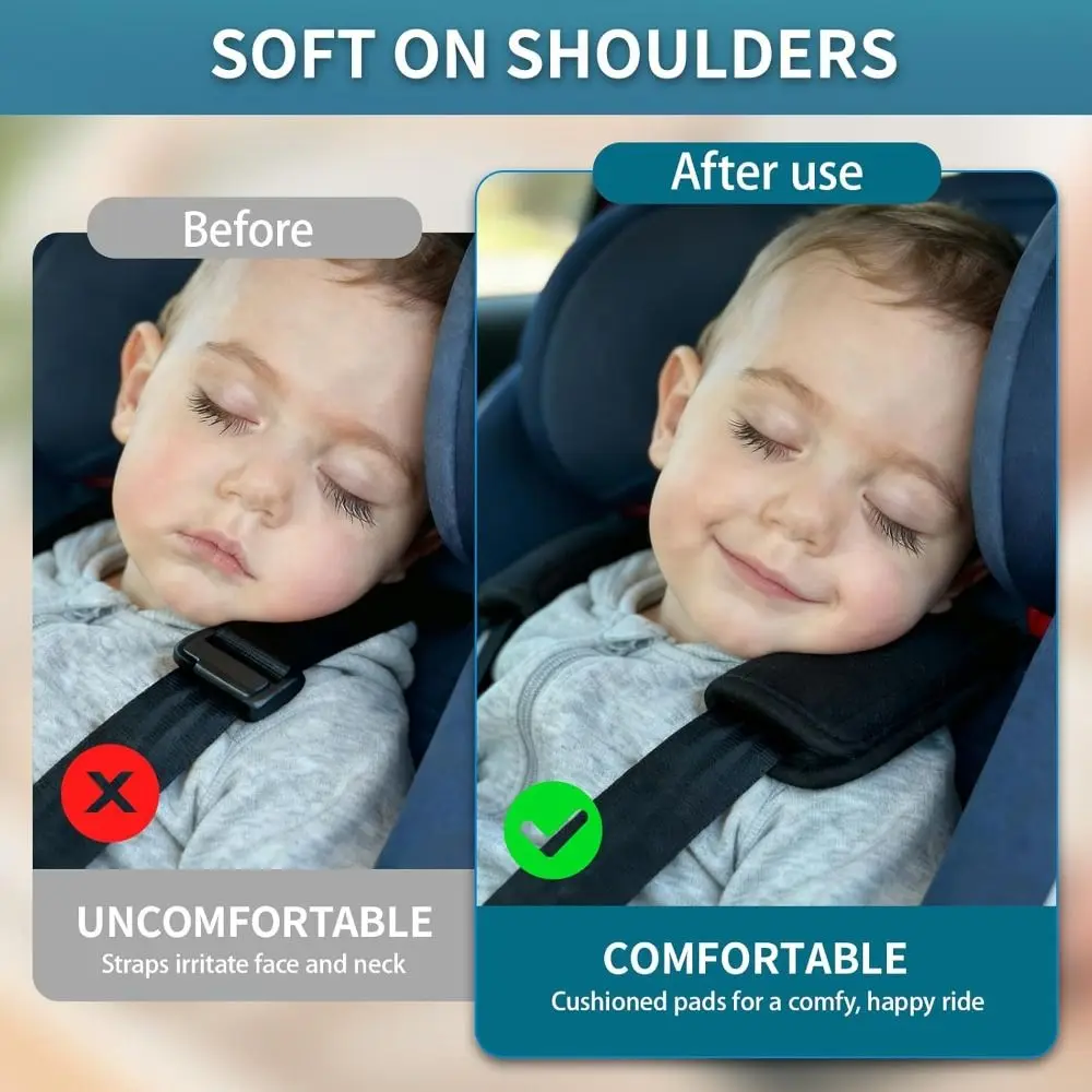 Portable Breathable Car Seat Shoulder Pads Detachable Comfortable Stroller Shoulder Strap Soft Seat Belt Pads Car Seat
Portable Breathable Car Seat Shoulder Pads Detachable Comfortable Stroller Shoulder Strap Soft Seat Belt Pads Car Seat
