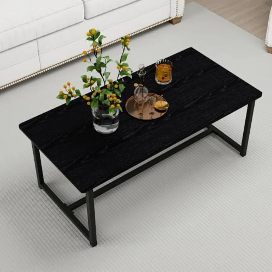 35.4" Rectangular Coffee Table for Living Room Modern Industrial Style Coffee Table Center Table with Metal Frame for Small Spa
35.4" Rectangular Coffee Table for Living Room Modern Industrial Style Coffee Table Center Table with Metal Frame for Small Spa