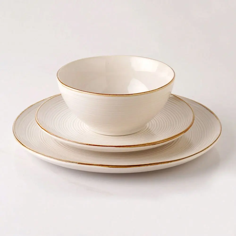 12-Piece Plates And Bowls Sets, Reactive Glaze Stoneware Dishes Set For 4,Antique White
12-Piece Plates And Bowls Sets, Reactive Glaze Stoneware Dishes Set For 4,Antique White