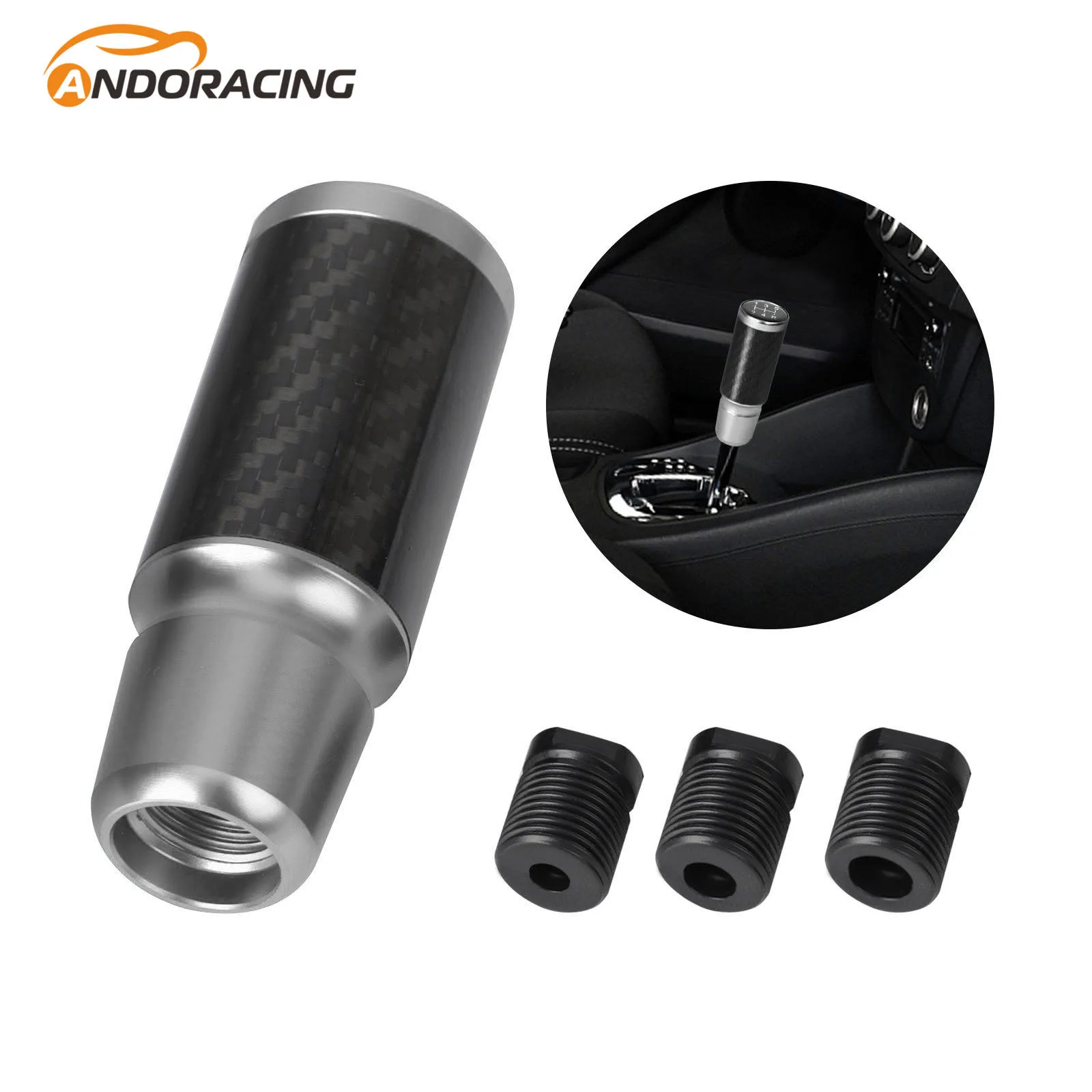 5/6 Speed Universal Car Gear Shift Knob Aluminium Real Carbon M8 M10 M12 For Manual Transmission Gear Level Knob Shift Lever
5/6 Speed Universal Car Gear Shift Knob Aluminium Real Carbon M8 M10 M12 For Manual Transmission Gear Level Knob Shift Lever