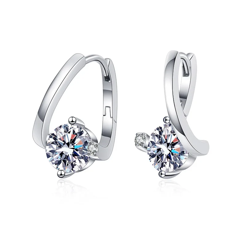 Серебряные женские серьги Mosonite S925, роскошные, модные и точные, 1 карат D цвета
Серебряные женские серьги Mosonite S925, роскошные, модные и точные, 1 карат D цвета
