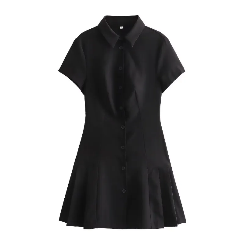 Summer New Women's Fashion Style Solid Color Casual Single breasted Flip Collar Shirt Dress
Summer New Women's Fashion Style Solid Color Casual Single breasted Flip Collar Shirt Dress