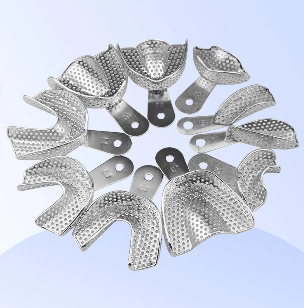 2Pcs Dental Impression Teeth Tray Stainless Steel Autoclavable Dentist Tools Lab Instrument
2Pcs Dental Impression Teeth Tray Stainless Steel Autoclavable Dentist Tools Lab Instrument