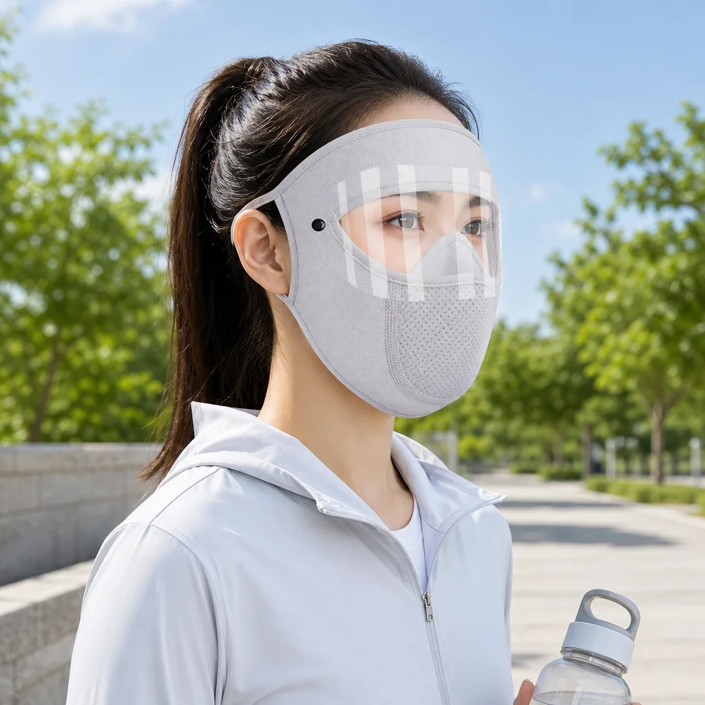 Ice Silk Full Face UV Protection Mask With Goggles UPF50+ Breathable Summer Outdoor Cycling Fishing Hiking (Gray)
Ice Silk Full Face UV Protection Mask With Goggles UPF50+ Breathable Summer Outdoor Cycling Fishing Hiking (Gray)