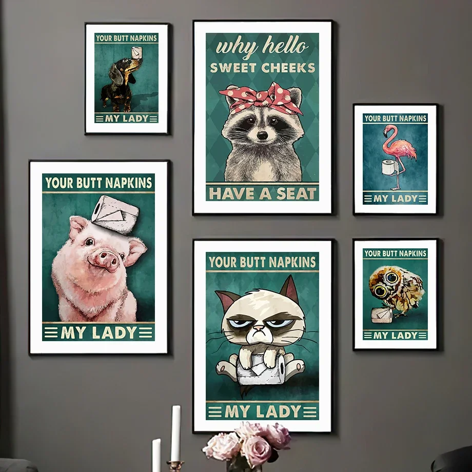 My Lady Your Butt Napkins Funny Toilet Nordic Posters And Prints Wall Art Canvas Painting Home Decor Pictures Living Room Club
My Lady Your Butt Napkins Funny Toilet Nordic Posters And Prints Wall Art Canvas Painting Home Decor Pictures Living Room Club