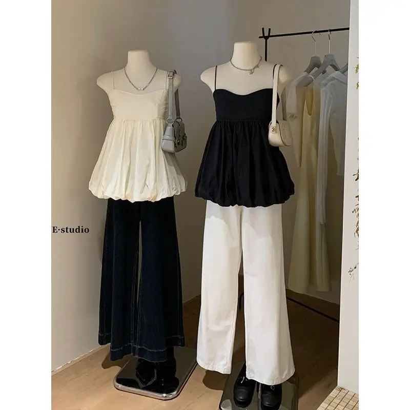 2026 New Summer Women's Fashion Sleeveless Doll Cami Top Unique Design Sense Slim Fit Casual Vest For Petite Ladies Ins Style
2026 New Summer Women's Fashion Sleeveless Doll Cami Top Unique Design Sense Slim Fit Casual Vest For Petite Ladies Ins Style