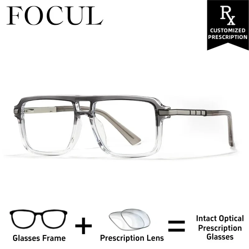 FOCUL New Fashion Pilot Personalized Custom Prescription Optical Photochromic Glasses Anti Blue Light Progressive Men Eyeglasses
FOCUL New Fashion Pilot Personalized Custom Prescription Optical Photochromic Glasses Anti Blue Light Progressive Men Eyeglasses