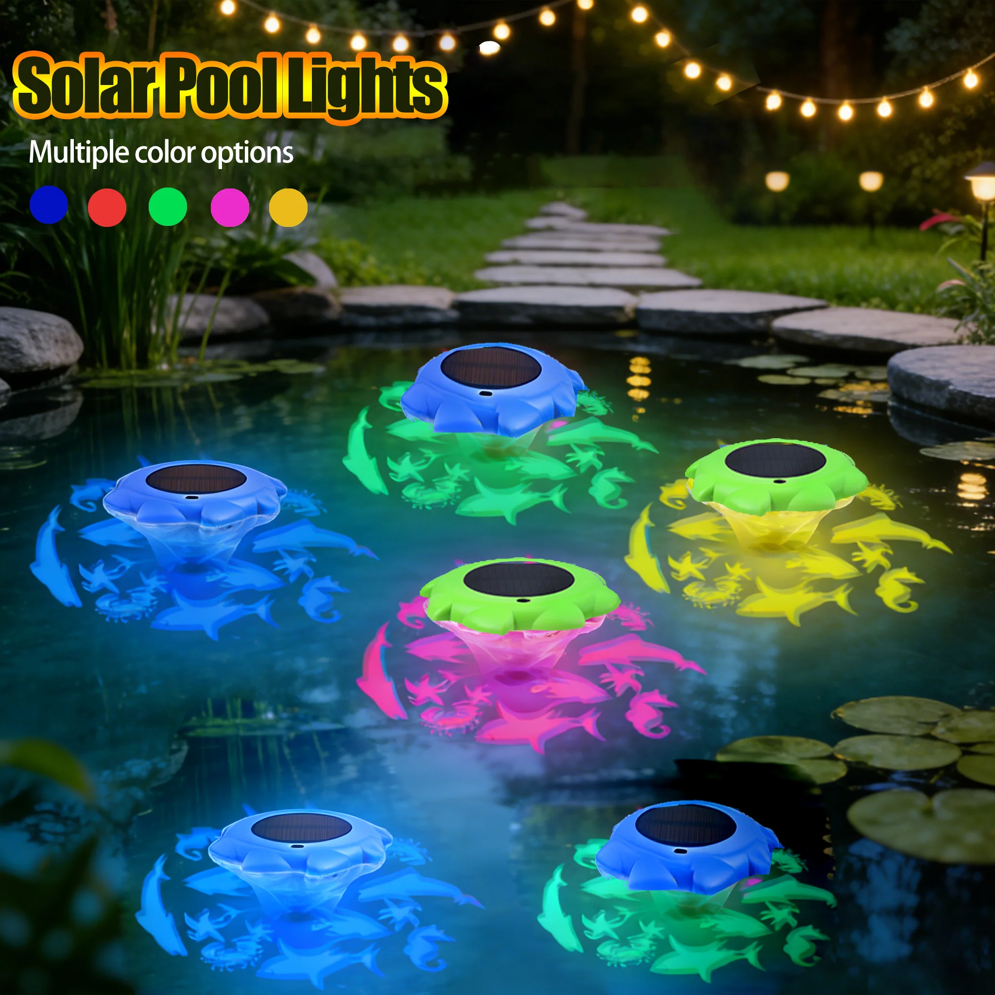 Solar-Powered LED Floating Pool Light with Color Changing Function IP68 Waterproof for Swimming pools Bathtubs Hot springs Ponds
Solar-Powered LED Floating Pool Light with Color Changing Function IP68 Waterproof for Swimming pools Bathtubs Hot springs Ponds
