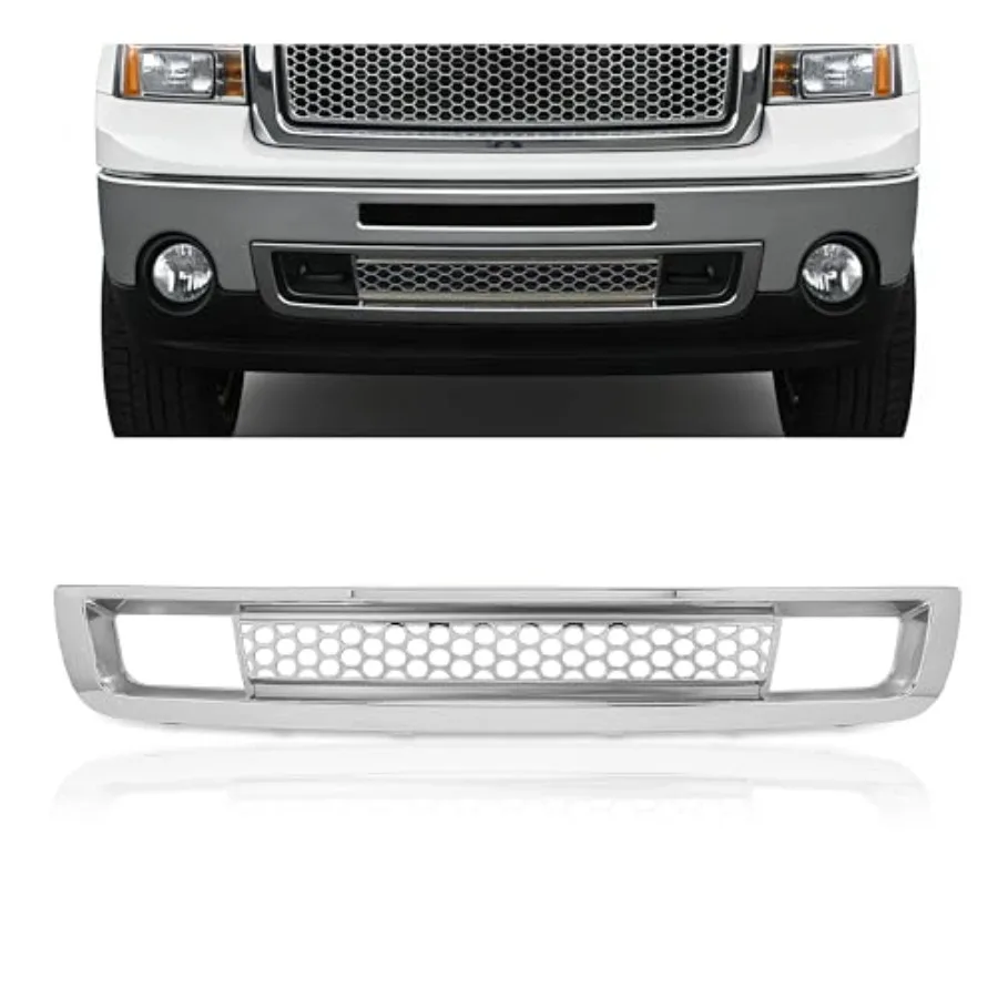 Front Bumper Lower Grille Compatible with 2007-2013 GMC Sierra 1500 Replacement for GM1036131 Mesh Bumper Grill Guard ABS Chrom
Front Bumper Lower Grille Compatible with 2007-2013 GMC Sierra 1500 Replacement for GM1036131 Mesh Bumper Grill Guard ABS Chrom