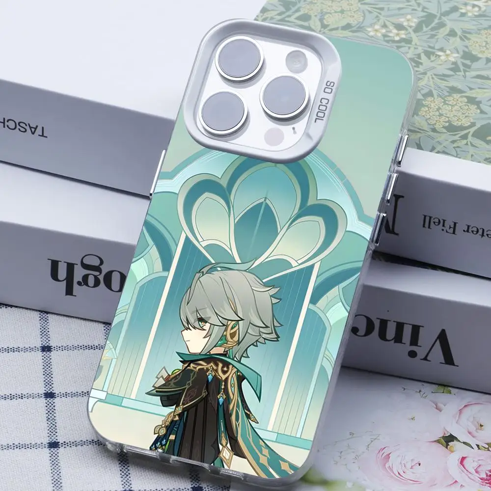 Game GI Alhaitham Phone Case for iPhone 17 16 15 14 13 12 11 X XR XS Air Pro Max Plus White Colorful Silver Cover
Game GI Alhaitham Phone Case for iPhone 17 16 15 14 13 12 11 X XR XS Air Pro Max Plus White Colorful Silver Cover