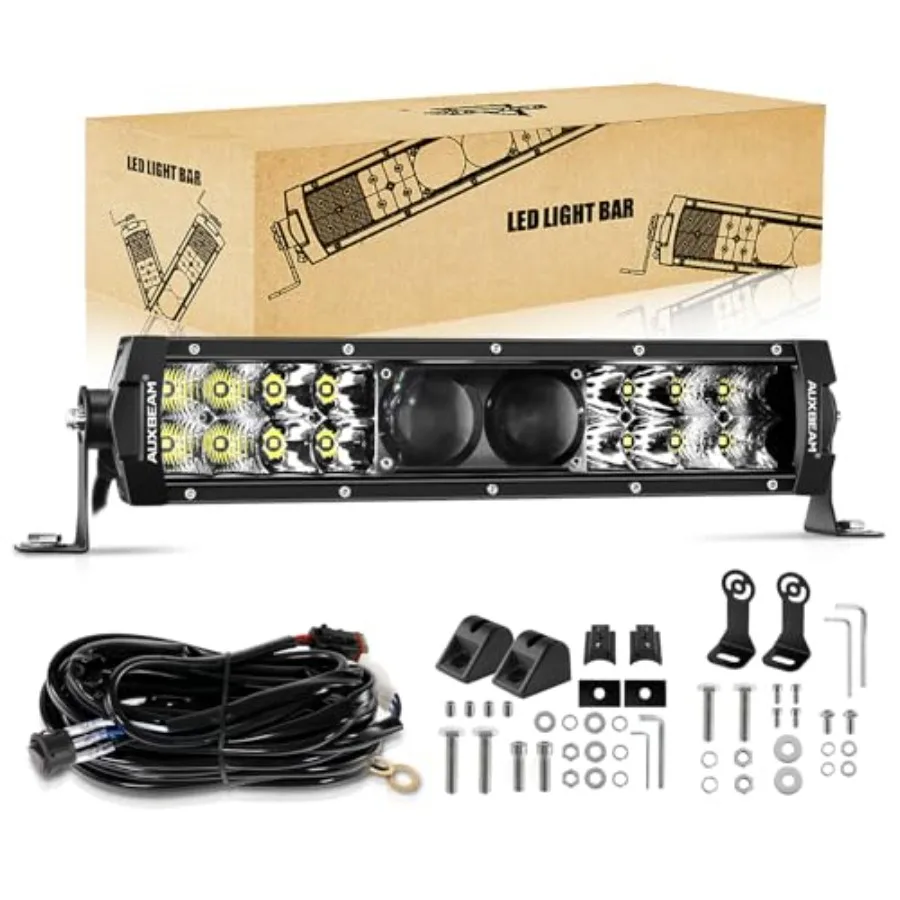 【Spot goods】12 Inch LED Light Bar 100W 12000LM Spot Flood Combo Off Road Driving Lights 5D-PRO Series Waterproof Dual Row Drivi
【Spot goods】12 Inch LED Light Bar 100W 12000LM Spot Flood Combo Off Road Driving Lights 5D-PRO Series Waterproof Dual Row Drivi