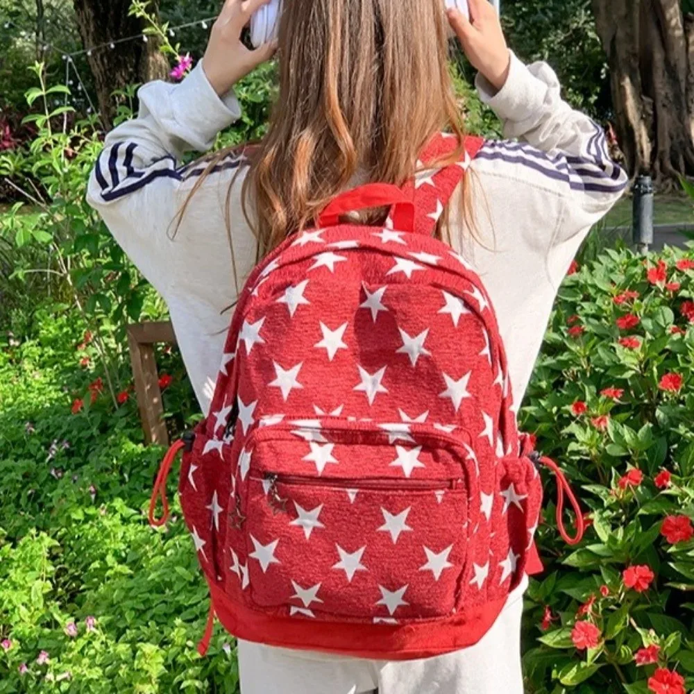 Korean Style Grey Stripes Backpack Multi-pocket Adjustable Straps Star Printing Backpack Lightweight Commuting
Korean Style Grey Stripes Backpack Multi-pocket Adjustable Straps Star Printing Backpack Lightweight Commuting