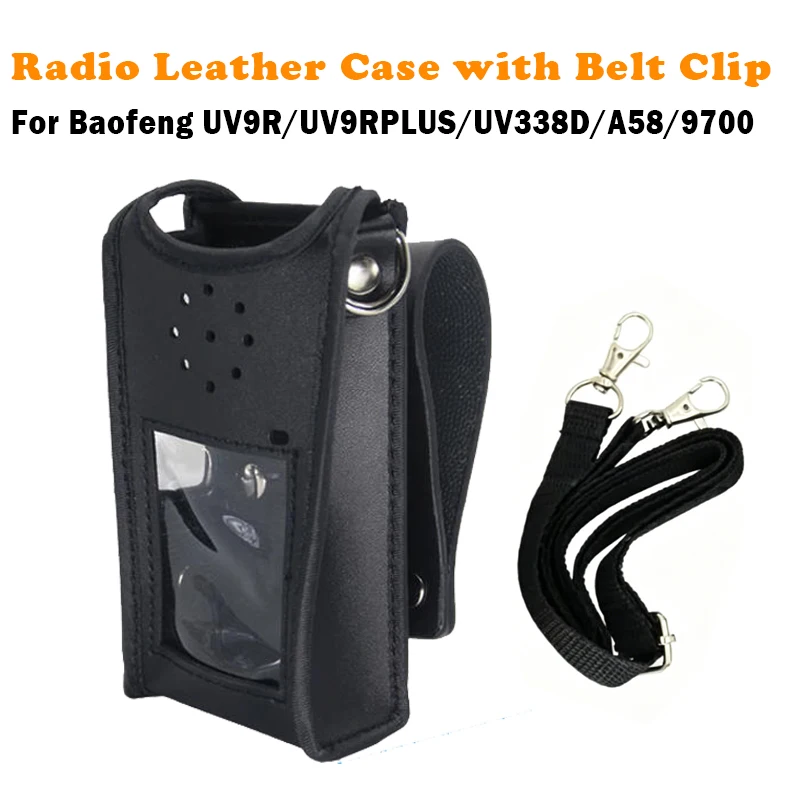 Soft Leather Swivel Belt Loop Carry Case Holster For Baofeng UV9RPlus BF-A58 BF-9700 GT-3WP UV-XR UV-5S UV9R Portable Radio
Soft Leather Swivel Belt Loop Carry Case Holster For Baofeng UV9RPlus BF-A58 BF-9700 GT-3WP UV-XR UV-5S UV9R Portable Radio