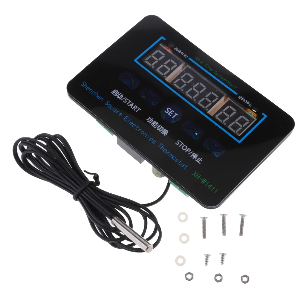 Digital Thermostat Temperature Controller Module with NTC Probe for Greenhouse Industrial Refrigerator Control
Digital Thermostat Temperature Controller Module with NTC Probe for Greenhouse Industrial Refrigerator Control