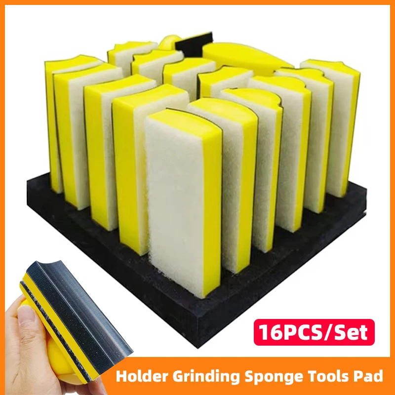 16PCS/Set Hand Sanding Block Set Pad Hook and Loop Assorted Shaped Sanding Disc Holder Manual Grinding Sponge Tools Pad
16PCS/Set Hand Sanding Block Set Pad Hook and Loop Assorted Shaped Sanding Disc Holder Manual Grinding Sponge Tools Pad
