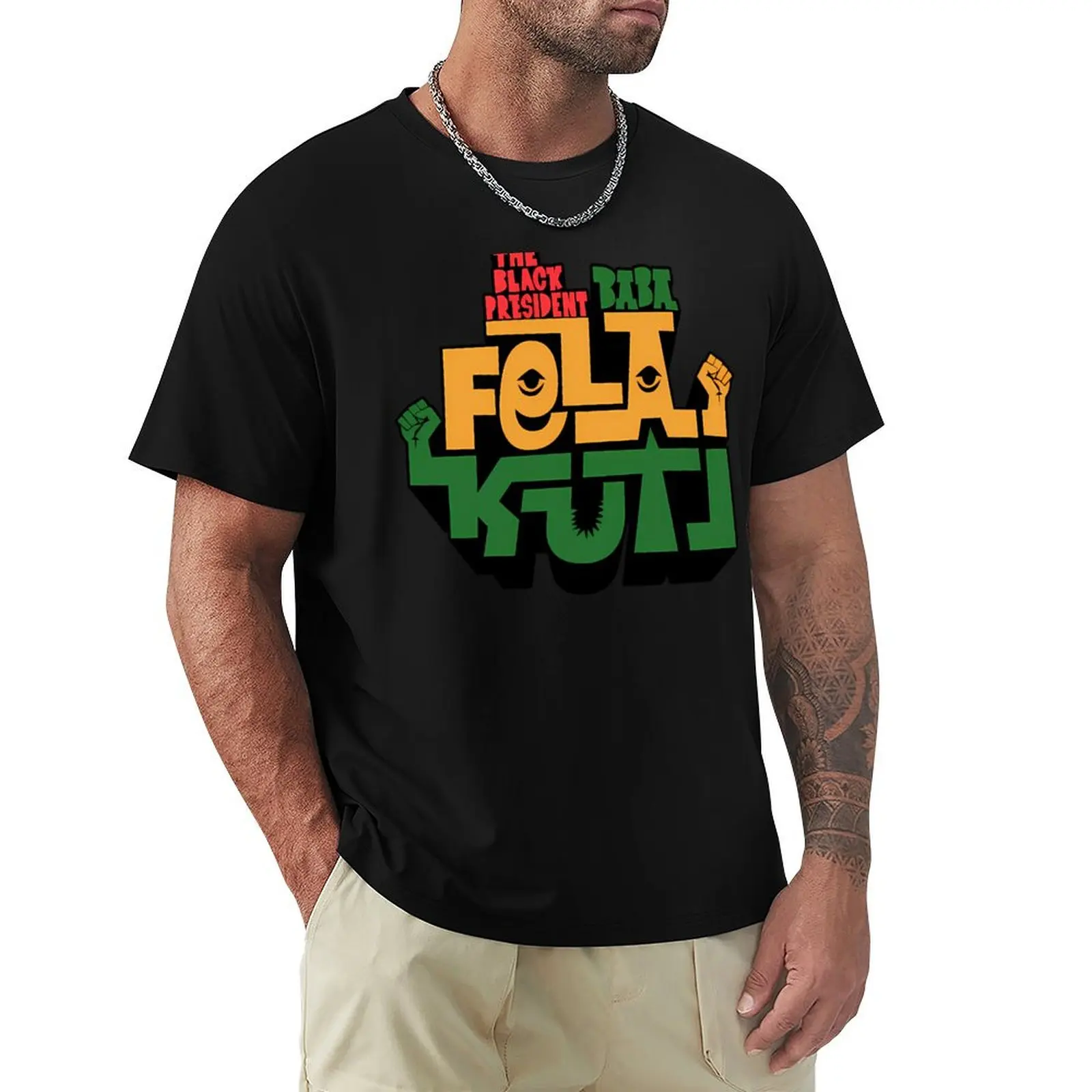 Fela Kuti T-Shirt Plus Size Non-Shrink T-Shirt
Fela Kuti T-Shirt Plus Size Non-Shrink T-Shirt