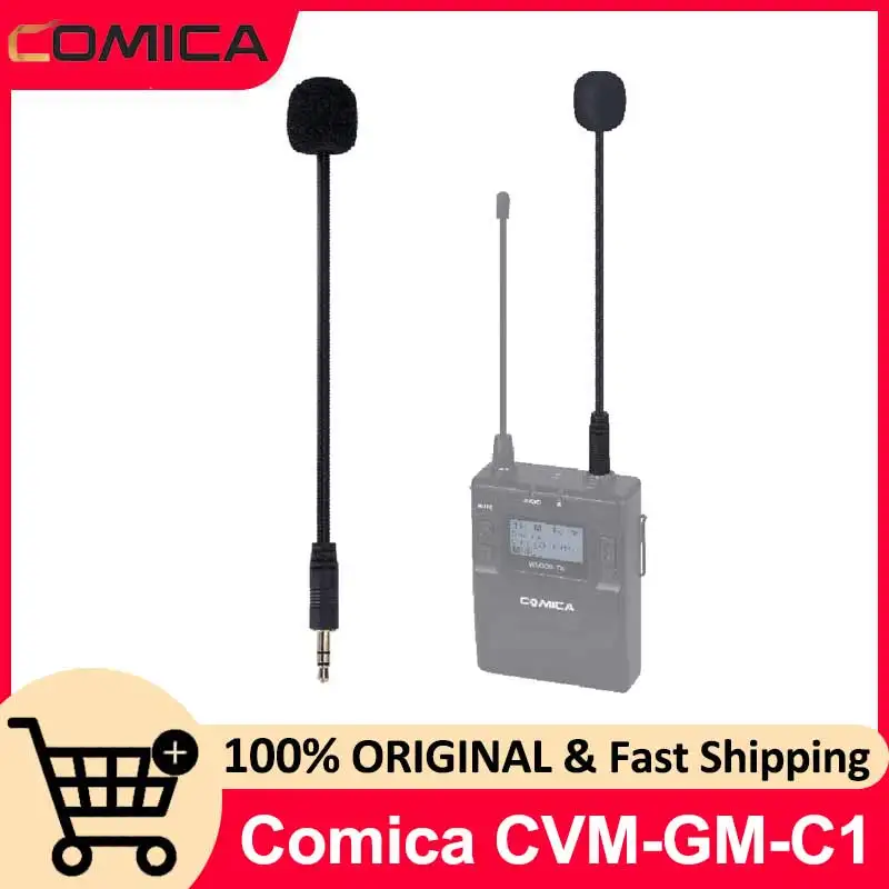 Comica CVM-GM-C1 15cm Cardioid Gooseneck Microphone With 3.5mm TRS For Comica, Sennheiser, Boya, Synco wireless microphones
Comica CVM-GM-C1 15cm Cardioid Gooseneck Microphone With 3.5mm TRS For Comica, Sennheiser, Boya, Synco wireless microphones