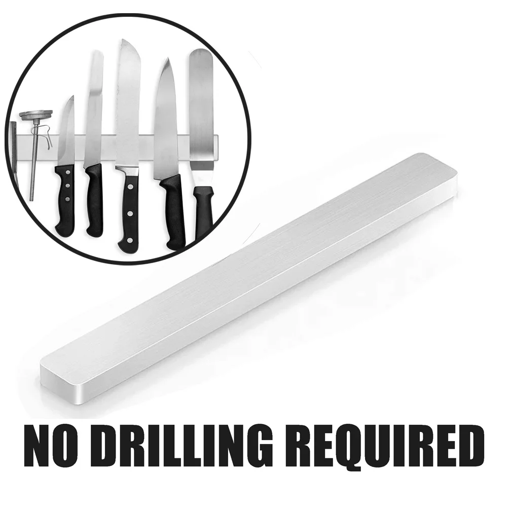 No Drilling Magnetic Knife Holder Stainless Steel with Multi Purpose Functionality Kitchen Tool Art Supply and Home Organizer
No Drilling Magnetic Knife Holder Stainless Steel with Multi Purpose Functionality Kitchen Tool Art Supply and Home Organizer