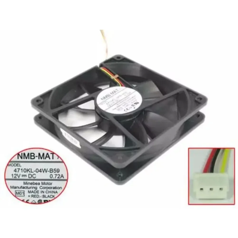 NMB-MAT 4710KL-04W-B59 M01 DC 12V 0.72A 3-Wire 120X120X25mm Cooling Fan
NMB-MAT 4710KL-04W-B59 M01 DC 12V 0.72A 3-Wire 120X120X25mm Cooling Fan