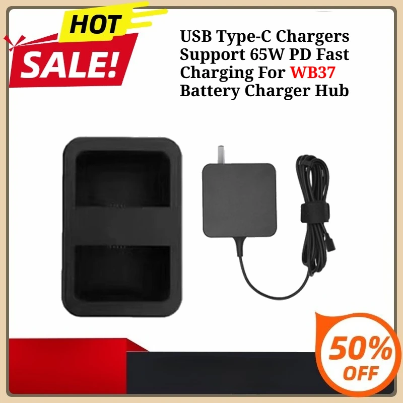 USB Type-C Chargers Support 65W PD Fast Charging for WB37 Battery Charger Hub T40/T30/T20P/T6/T10
USB Type-C Chargers Support 65W PD Fast Charging for WB37 Battery Charger Hub T40/T30/T20P/T6/T10