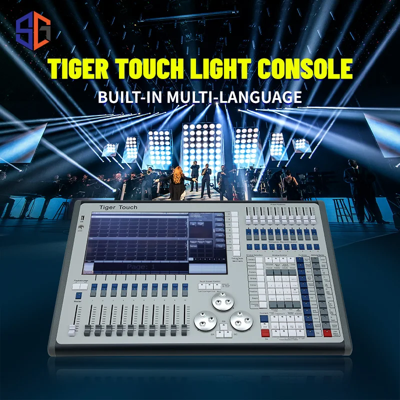 Консоль управления Tiger Touch, сценический DJ-микшер, сценическое освещение, шоу-лучевой светильник, бар, интеллектуальный сенсорный экран, контроллер освещения DMX512
Консоль управления Tiger Touch, сценический DJ-микшер, сценическое освещение, шоу-лучевой светильник, бар, интеллектуальный сенсорный экран, контроллер освещения DMX512