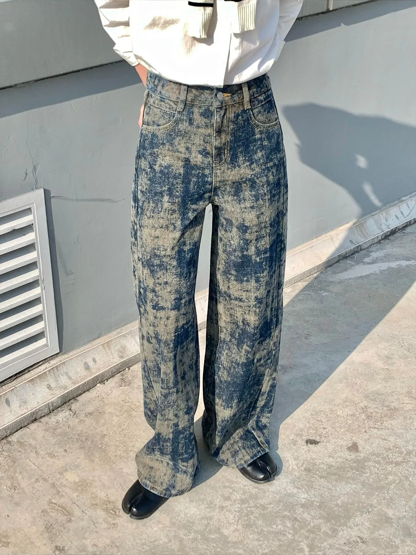 Ele High Waist Wide Leg Denim Pants Women's Spring 2026 New Loose Drapey Design Sense Long Trousers Retro Print
Ele High Waist Wide Leg Denim Pants Women's Spring 2026 New Loose Drapey Design Sense Long Trousers Retro Print