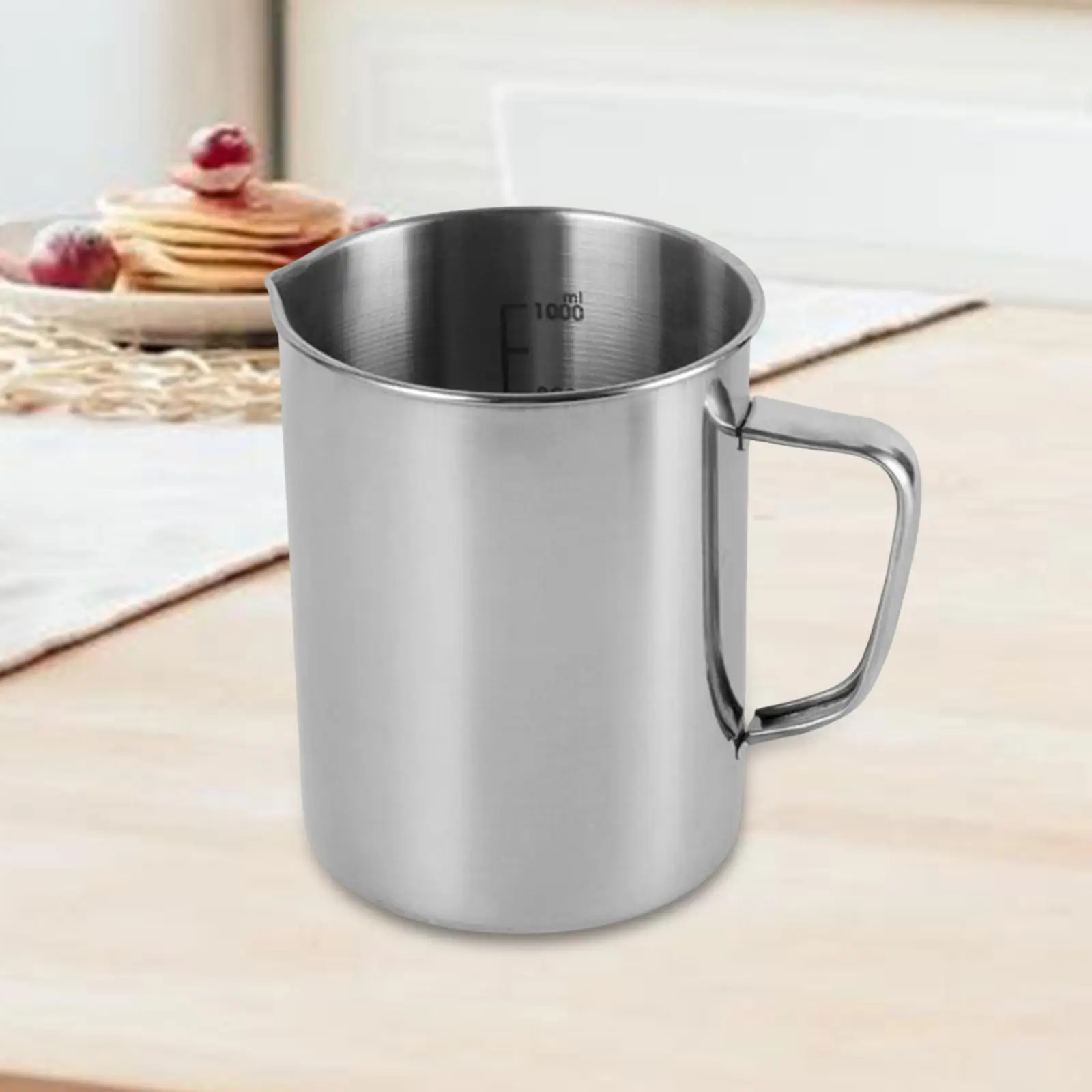 Stainless Steel Measuring Cup Jug Precision Engraved Markings Milk Frothing Pitcher Container for Baking Espresso Latte Art
Stainless Steel Measuring Cup Jug Precision Engraved Markings Milk Frothing Pitcher Container for Baking Espresso Latte Art