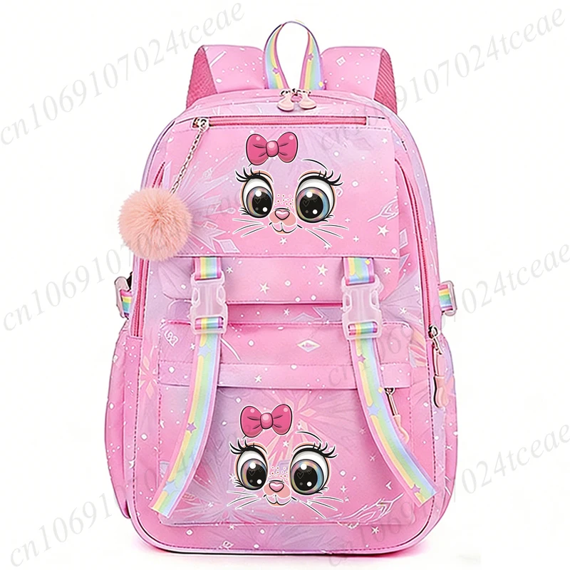 Cat Face Printed Girls School Bag Kawaii Cartoon Backpack Large Capacity Kids Bookbag for Primary Middle School Students Bags
Cat Face Printed Girls School Bag Kawaii Cartoon Backpack Large Capacity Kids Bookbag for Primary Middle School Students Bags