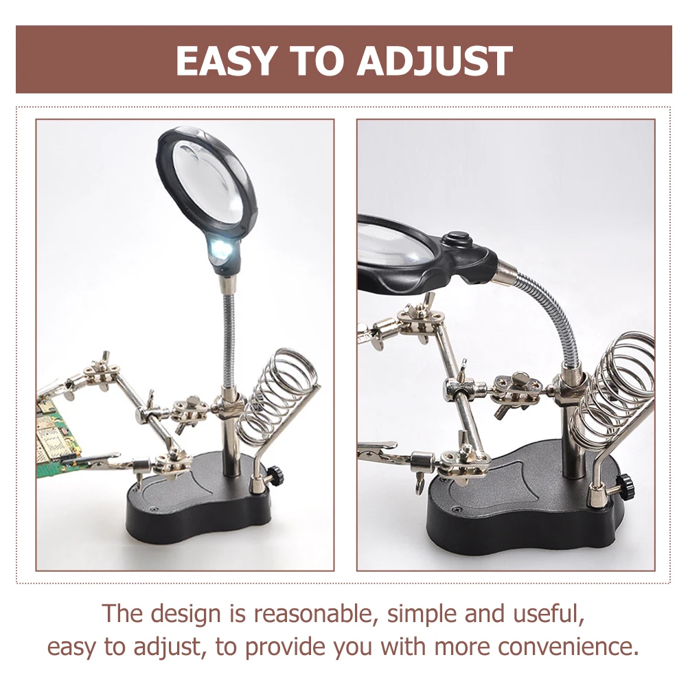 Clip LED Magnifying Lamp Desk Lamp Multi-Angle Adjustable Light Repair Magnifier for Home Electronics Watch Repair
Clip LED Magnifying Lamp Desk Lamp Multi-Angle Adjustable Light Repair Magnifier for Home Electronics Watch Repair