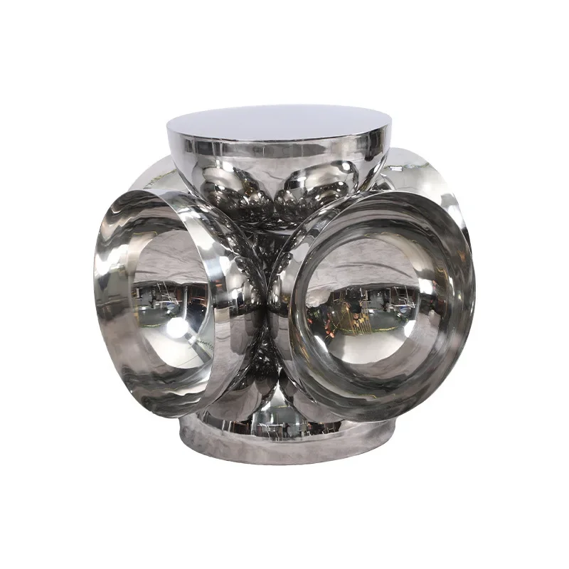 Light luxury simple mirror stainless steel wabi wind personalized daylight wheel space feeling small coffee table Internet
Light luxury simple mirror stainless steel wabi wind personalized daylight wheel space feeling small coffee table Internet