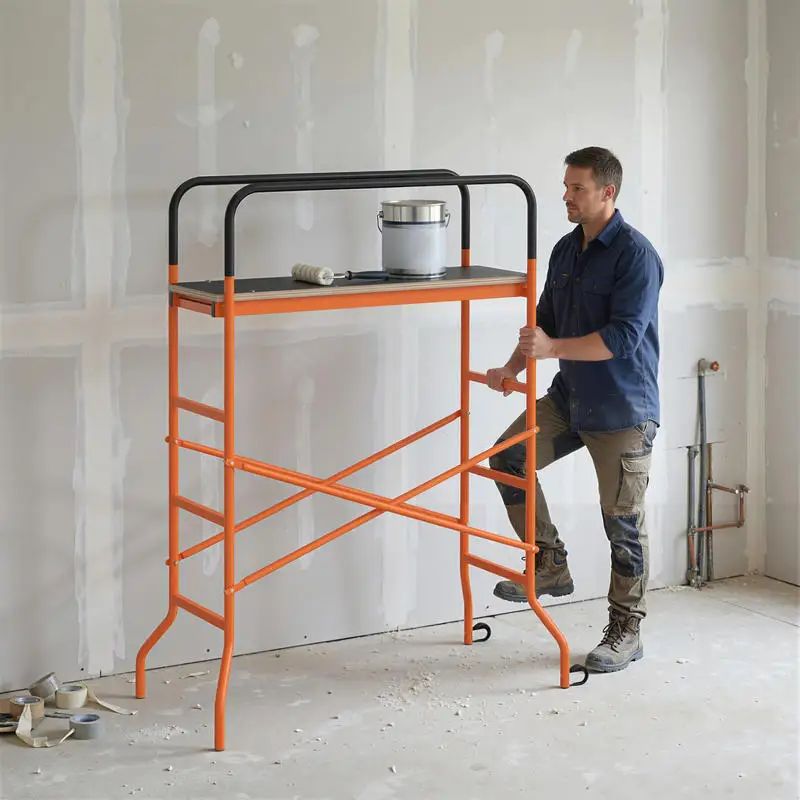 Scaffolding Work Platform, Rolling Scaffolding with Wheels, Scaffold for Building Construction, Orange
Scaffolding Work Platform, Rolling Scaffolding with Wheels, Scaffold for Building Construction, Orange