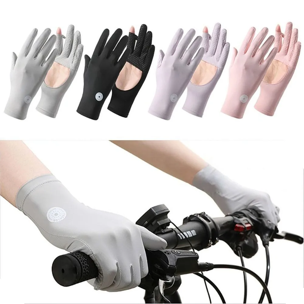 New Touch Screen Ice Silk Gloves Anti-UV Highly Elastic Riding Driving Gloves Non-slip Breathable Flip Finger Gloves Summer
New Touch Screen Ice Silk Gloves Anti-UV Highly Elastic Riding Driving Gloves Non-slip Breathable Flip Finger Gloves Summer