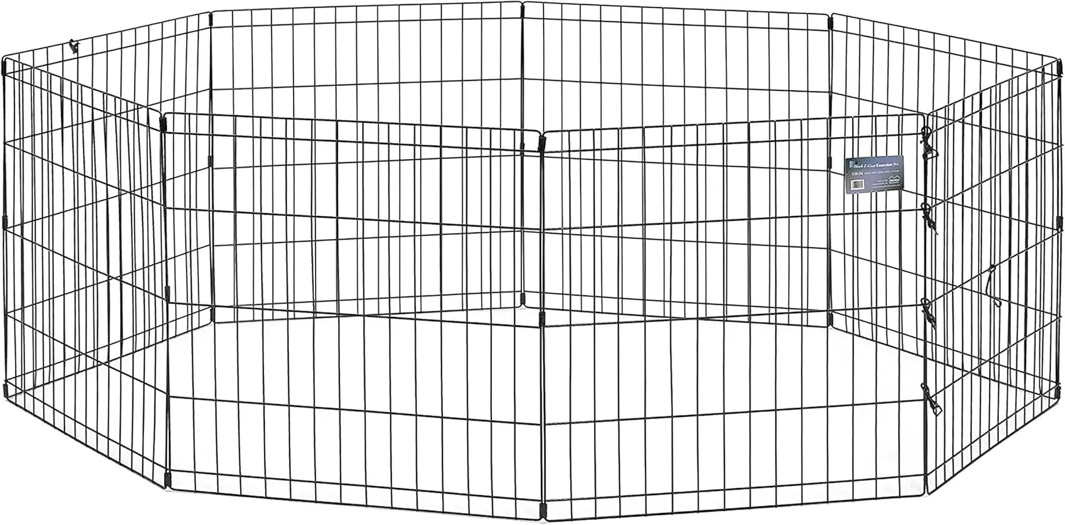 Foldable Metal Pet Playpen, 16 Sq Ft Indoor/Outdoor Exercise Pen for Dogs Cats Rabbits, 24-Inch Tall Black Rust-Proof
Foldable Metal Pet Playpen, 16 Sq Ft Indoor/Outdoor Exercise Pen for Dogs Cats Rabbits, 24-Inch Tall Black Rust-Proof