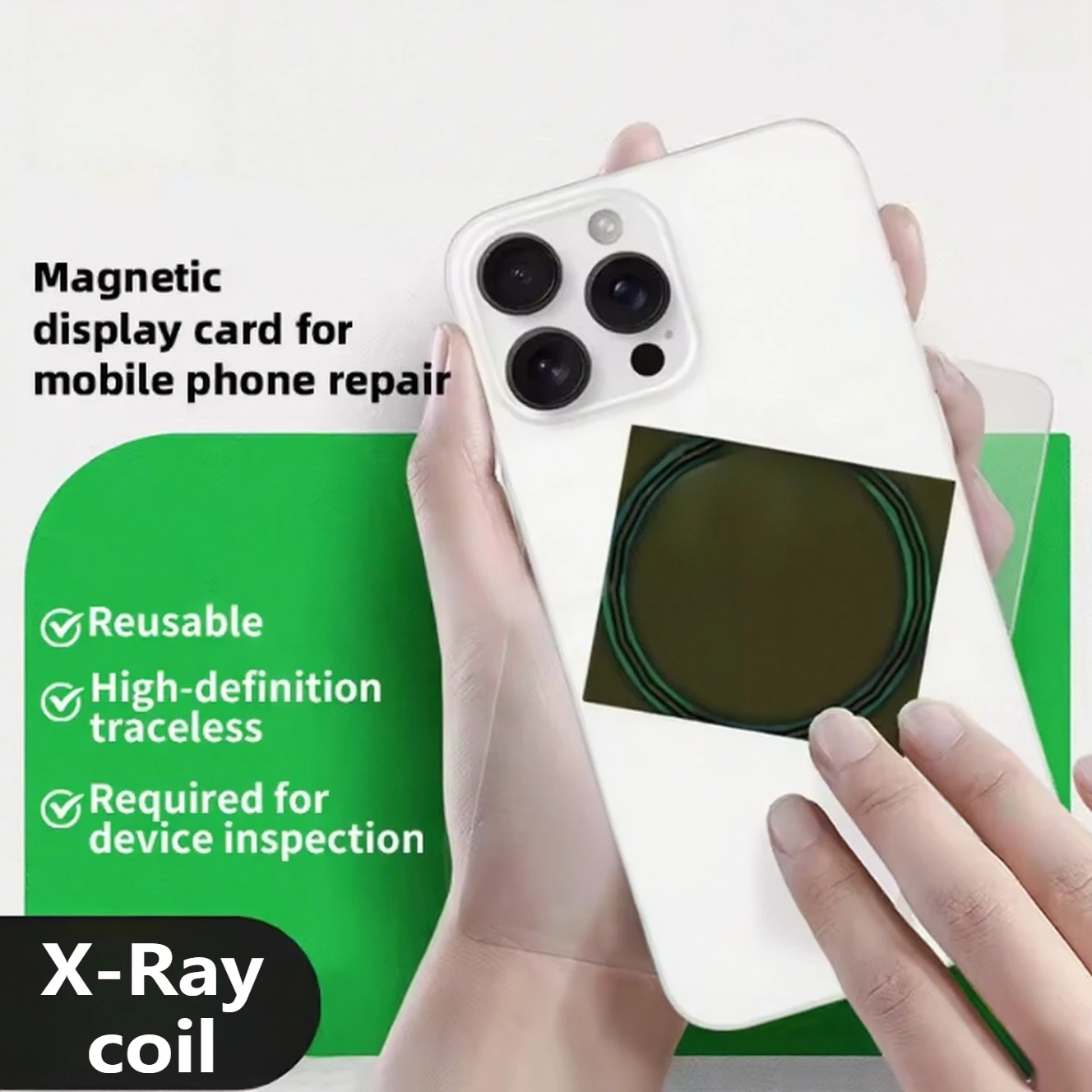 Детектор беспроводной зарядки для IPhone, магнитная катушка, многоразовые инструменты для проверки магнита с автоматическим восстановлением
Детектор беспроводной зарядки для IPhone, магнитная катушка, многоразовые инструменты для проверки магнита с автоматическим восстановлением