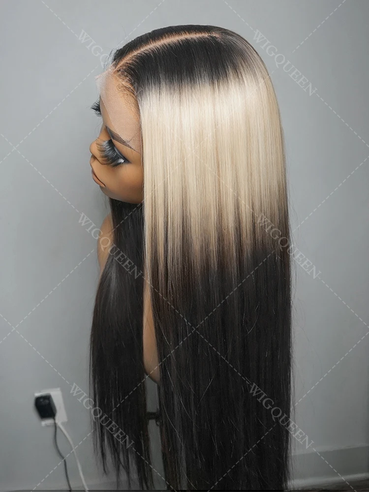 No Silk Highlight Bone Straight 4x4 HD Lace Frontal Glueless Wigs Human Hair Burmese #613 Ombre Blonde Colored Human Hair Wig
No Silk Highlight Bone Straight 4x4 HD Lace Frontal Glueless Wigs Human Hair Burmese #613 Ombre Blonde Colored Human Hair Wig