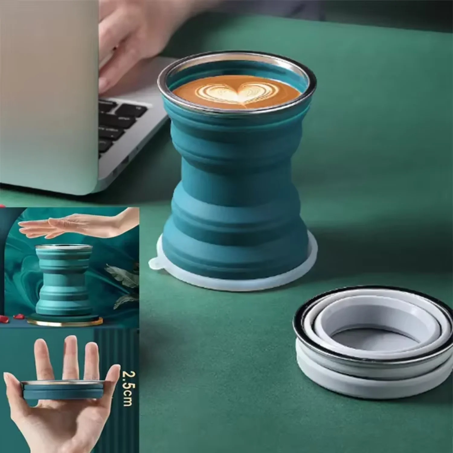 320ml Portable Silicone Folding Water Cup Outdoor Heat Resistant Telescopic Collapsible Foldable Mug With Lid Travel Camping
320ml Portable Silicone Folding Water Cup Outdoor Heat Resistant Telescopic Collapsible Foldable Mug With Lid Travel Camping