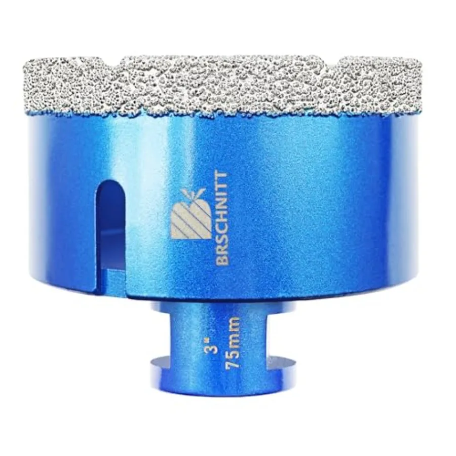 3 Inch Diamond Core Drill Bit for Porcelain Tile Ceramic Marble Granite Drilling pc Vacuum Brazed Diamond Hole Saw with/- Threa
3 Inch Diamond Core Drill Bit for Porcelain Tile Ceramic Marble Granite Drilling pc Vacuum Brazed Diamond Hole Saw with/- Threa