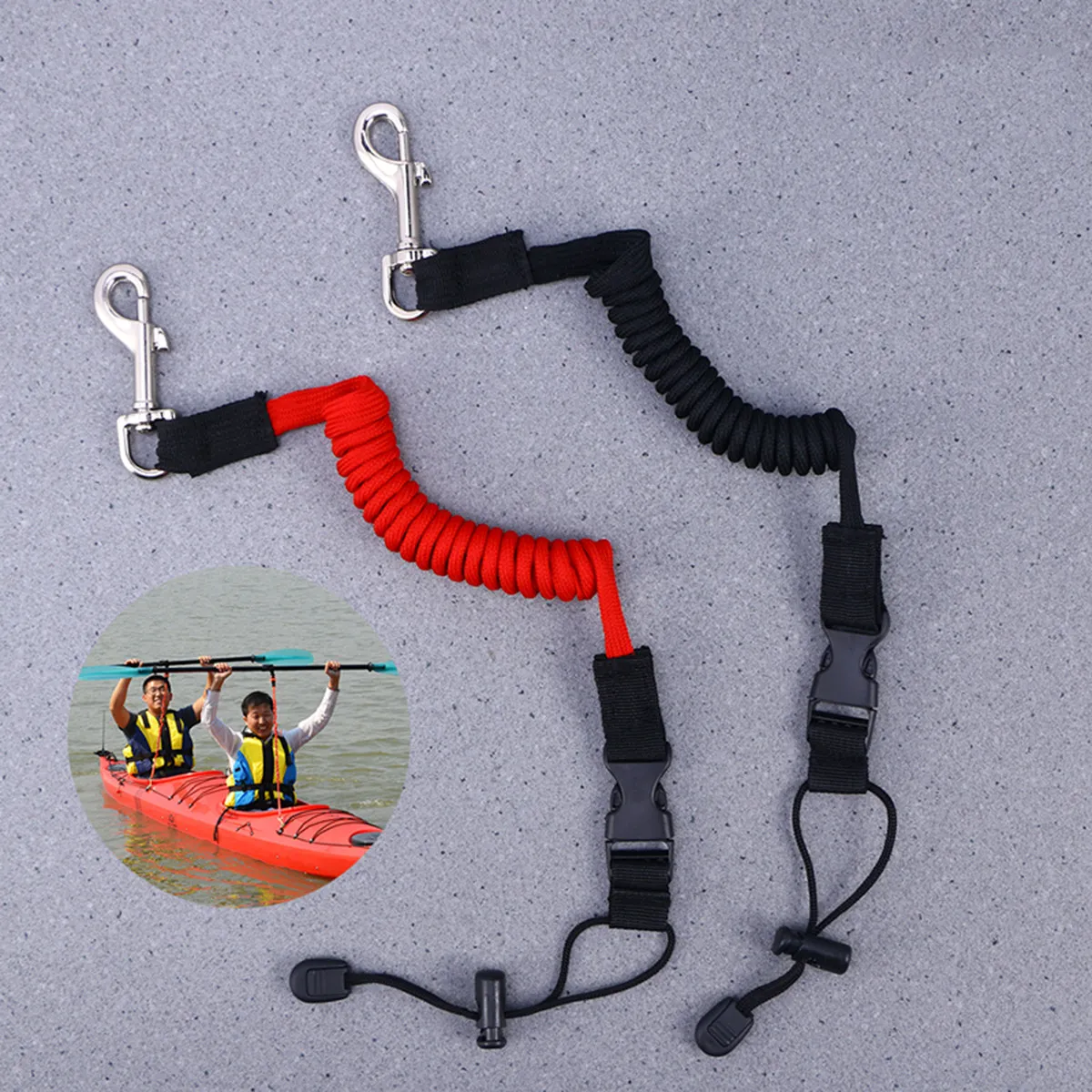 2Pcs Canoe Paddle Leash Elastic Rope Thickened Nylon Portable Safety Tether Brass Hook Premium Buckle Kayak Fishing Boat 155Cm
2Pcs Canoe Paddle Leash Elastic Rope Thickened Nylon Portable Safety Tether Brass Hook Premium Buckle Kayak Fishing Boat 155Cm