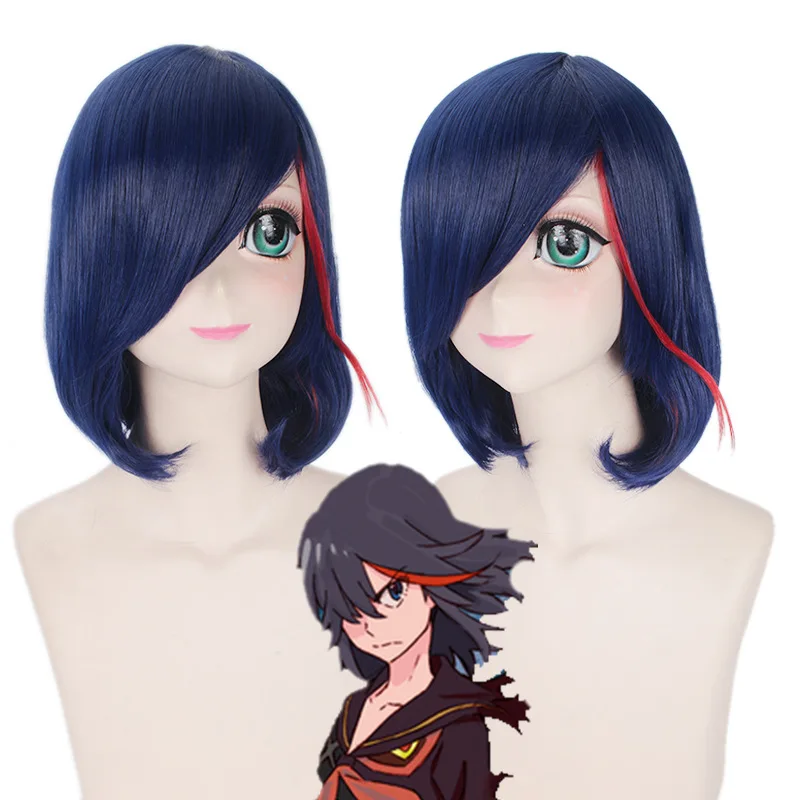 Synthetic Anime Cosplay Wig Short Layered Blue Black Hair Costume Party Heat Resistant Fiber
Synthetic Anime Cosplay Wig Short Layered Blue Black Hair Costume Party Heat Resistant Fiber