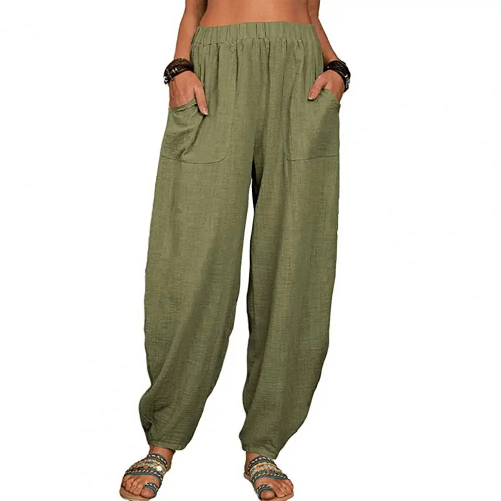 Wide Leg Harem Trousers Women's Wide Leg Harem Trousers with Pockets High Waist Design High Pants
Wide Leg Harem Trousers Women's Wide Leg Harem Trousers with Pockets High Waist Design High Pants