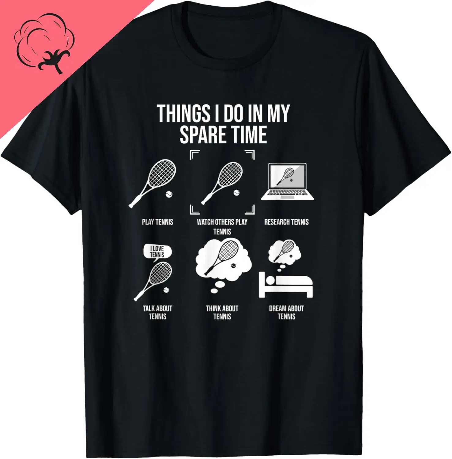Things I Do in My Spare Time - Funny Tennis Player T-Shirt Vintage T Shirt Cotton Print on Demand Customizable Camiseta Hombre
Things I Do in My Spare Time - Funny Tennis Player T-Shirt Vintage T Shirt Cotton Print on Demand Customizable Camiseta Hombre
