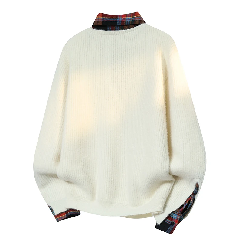 Теплый вязаный искусственный двухсекционный свитер Thiened для мужчин и женщин с воротником-стойкой, осень-зима, новый Sle College Sle Faionable...
Теплый вязаный искусственный двухсекционный свитер Thiened для мужчин и женщин с воротником-стойкой, осень-зима, новый Sle College Sle Faionable...