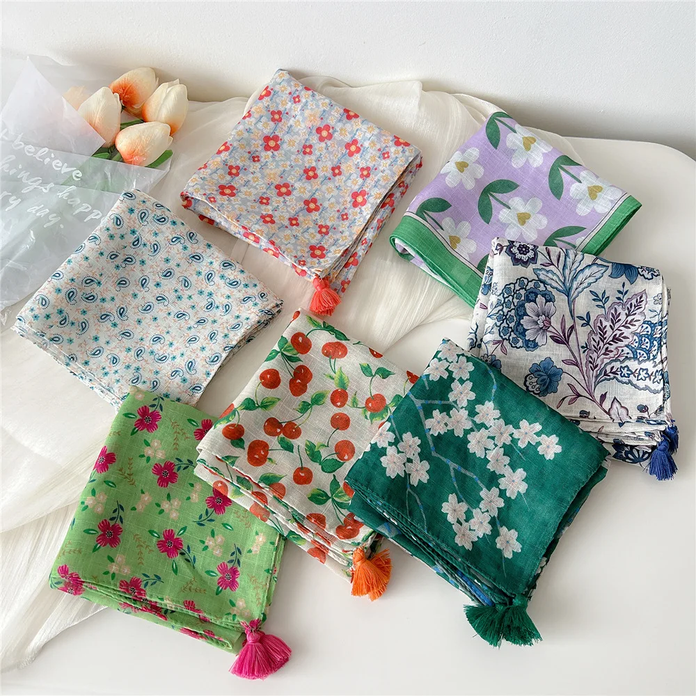 Fashion Cotton Linen Tassel Square Scarf Women 60*60cm Soft Neck Scarf Casual Headscarf Bandana for Spring Autumn All-Match
Fashion Cotton Linen Tassel Square Scarf Women 60*60cm Soft Neck Scarf Casual Headscarf Bandana for Spring Autumn All-Match