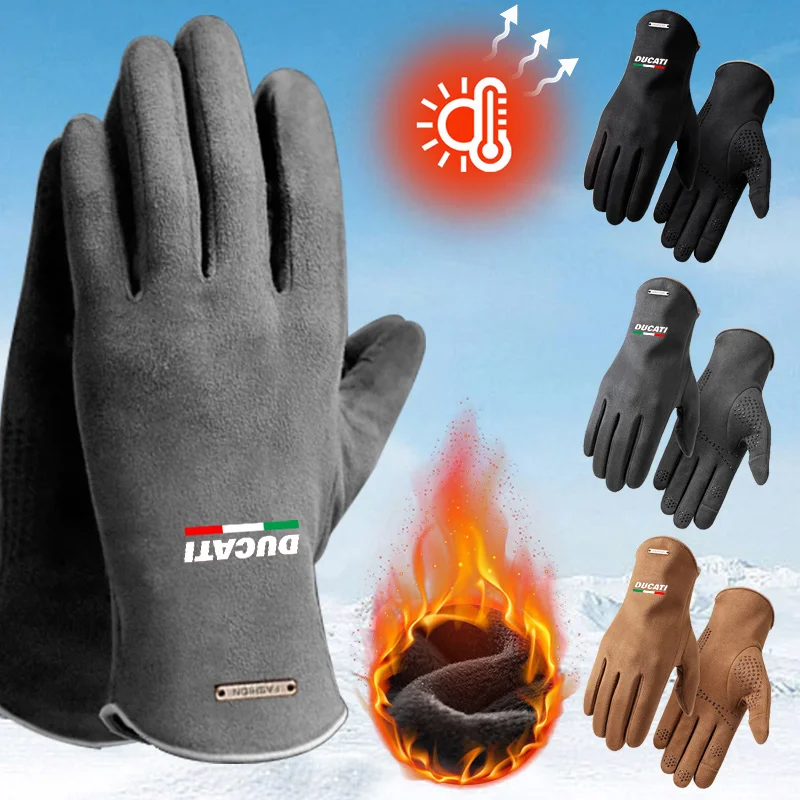 Winter Gloves For Men Women Touchscreen Warm Outdoor Cycling Driving For Ducati Motorcycle Cold Gloves Windproof Non Slip Gloves
Winter Gloves For Men Women Touchscreen Warm Outdoor Cycling Driving For Ducati Motorcycle Cold Gloves Windproof Non Slip Gloves